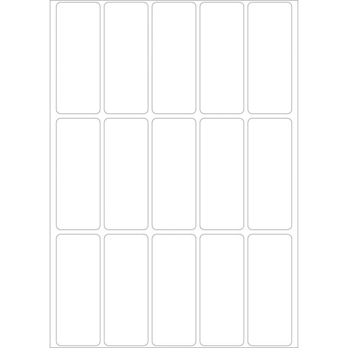 Herma Vielzwecketiketten, 20x50mm, weiß, 32 Blatt (480 Etiketten)
