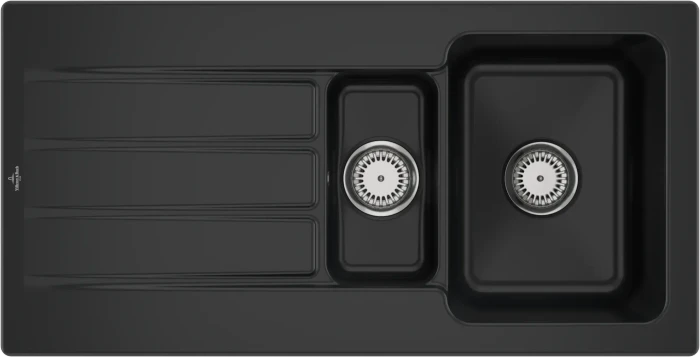 Villeroy & Boch Architectura 60 XR Einbau Becken reversibel pure black