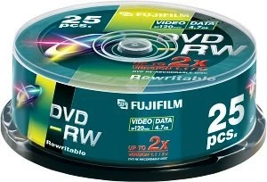Fujifilm DVD-RW 4.7GB, 2x, 25er Spindel