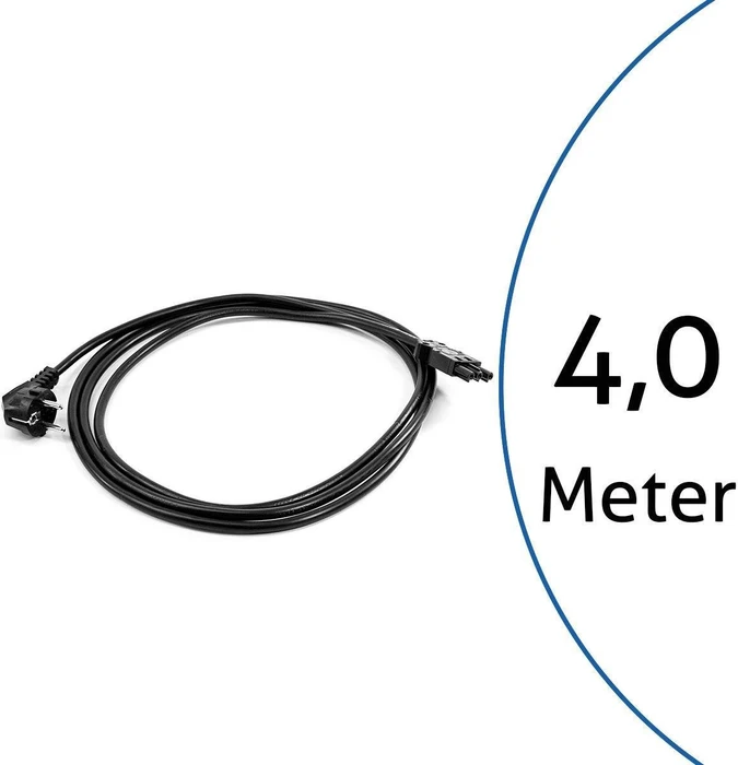 Bachmann Gerätezuleitung Kabel Schuko GST18, 4m, schwarz