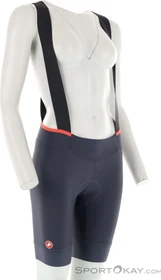 Castelli Prima 2 DT Bibshort Fahrradhose kurz twilight blue/hibiscus (Damen)