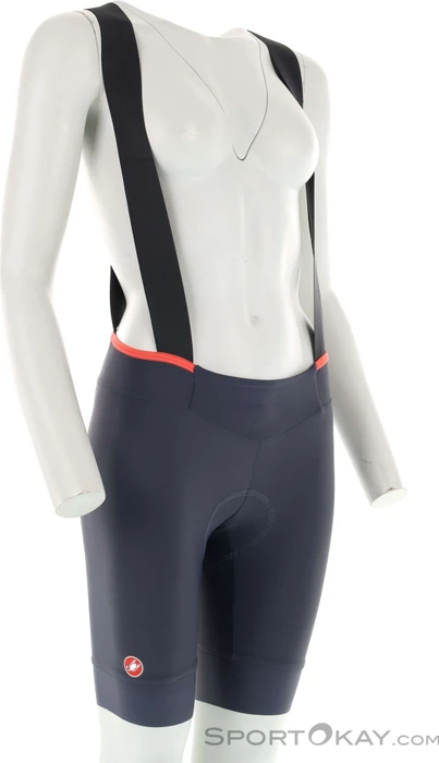 Castelli Prima 2 DT Bibshort Fahrradhose kurz twilight blue/hibiscus (Damen)