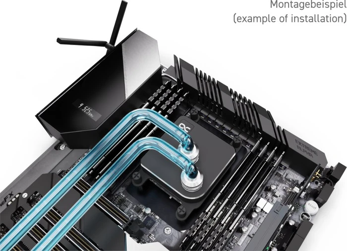 Alphacool Core 1 Black, Messing/Nickel