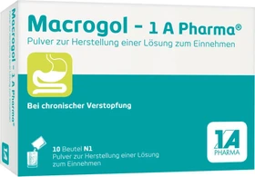 1A Pharma Macrogol Pulver Beutel, 10 Stück