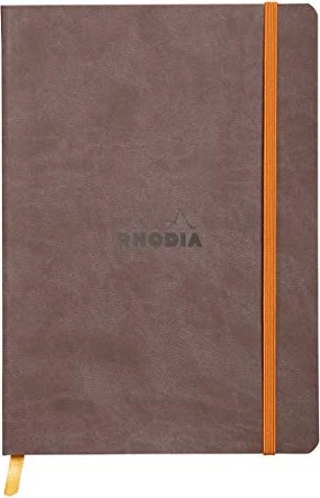 Rhodia Rhodiarama Notizbuch, A5, liniert, Softcover, chocolate, 80 Blatt