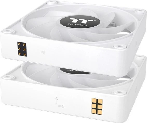 Thermaltake CT140 EX ARGB Sync Reverse Snow White, weiß, 140mm, 3er-Pack