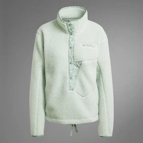 adidas Terrex Xploric High Pile Fleece Pullover linen green (Damen)