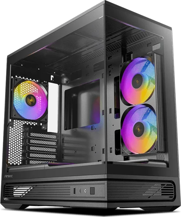Antec C2M ARGB, schwarz, Glasfenster