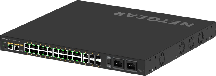 Netgear AV Line M4250 Rackmount Gigabit Managed Switch, 26x RJ-45, 4x SFP, 1440W PoE++