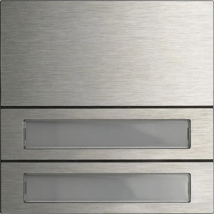 Gira System 106 Ruftastenmodul 2 Teilnehmer, stainless steel V4A