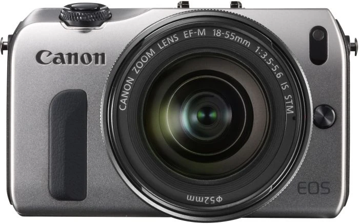 Canon EOS M silber mit Objektiv EF-M 18-55mm 3.5-5.6 IS STM