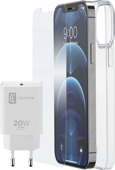 Cellularline Starter Kit für Apple iPhone 12 Pro Max
