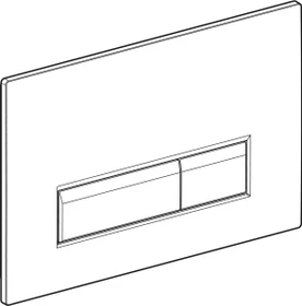 Geberit Sigma40 Betätigungsplatte Glas schwarz