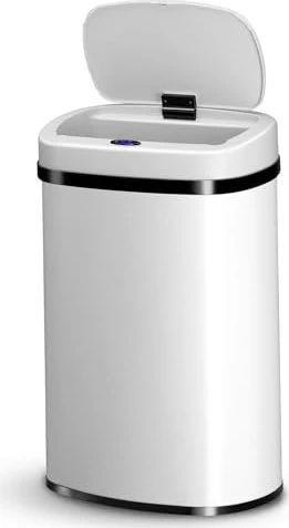 Juskys Mülleimer eckig 50l weiß