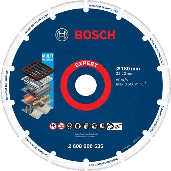 Bosch Professional EXPERT Diamond Metal Wheel Diamanttrennscheibe, 180x22.23mm, 1 Stück