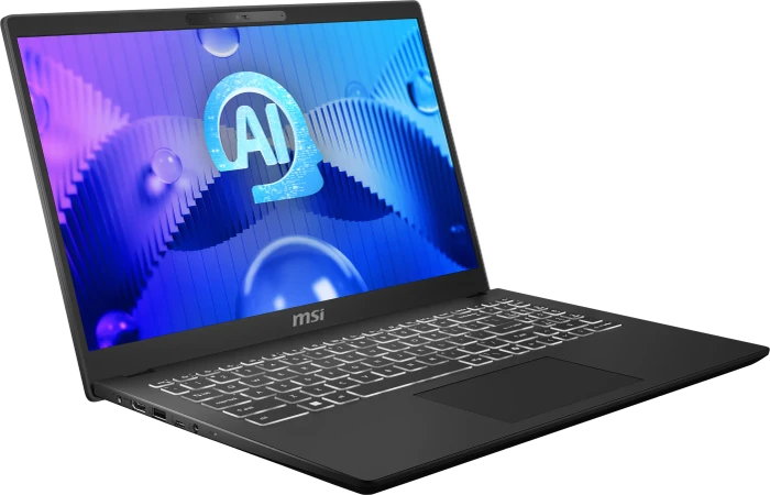 MSI Modern 15 H AI C1MOG-242, Classic Black, Core Ultra 7 155H, 16GB RAM, 512GB SSD, DE