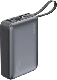 4smarts Enterprise Compact mit integriertem USB-C Kabel 20000mAh 45W grau