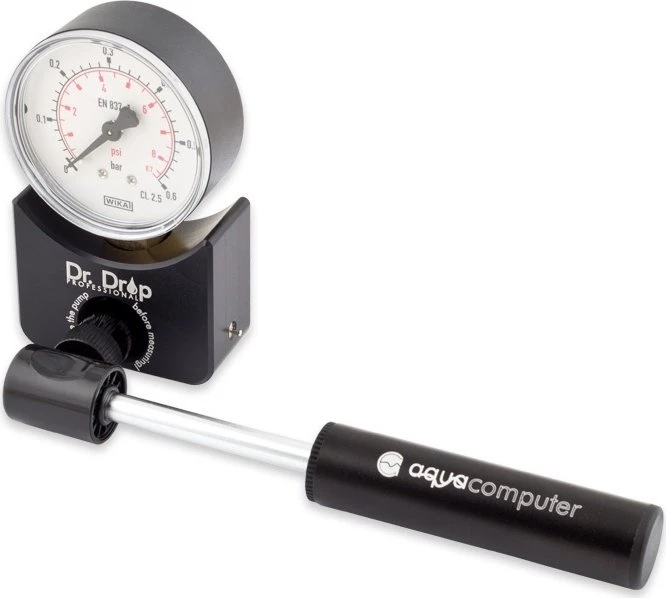 Aqua Computer Dr. Drop Professional Druckprüfgerät mit Luftpumpe