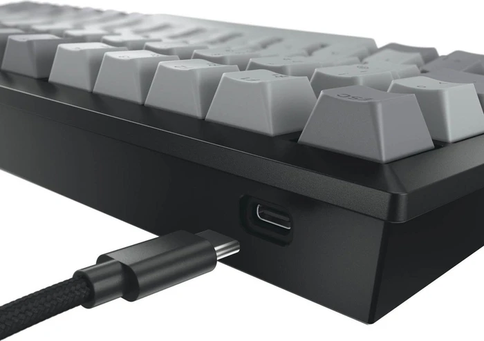 Cherry KW 300 MX, grau/schwarz, hot-swap, MX2A SILENT RED, USB/Bluetooth, US