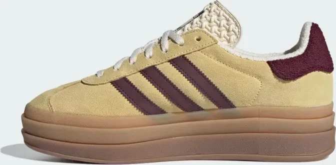 adidas Gazelle Bold almost yellow/maroon/wonder white (Damen)