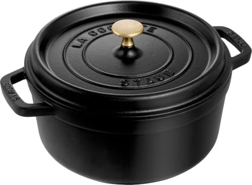 Zwilling Staub Cocotte Schmortopf rund 24cm 3.8l schwarz