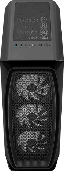 AeroCool Aero One Frost, schwarz, Glasfenster