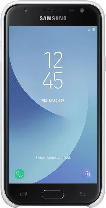 Samsung Dual Layer Cover für Galaxy J3 (2017) weiß