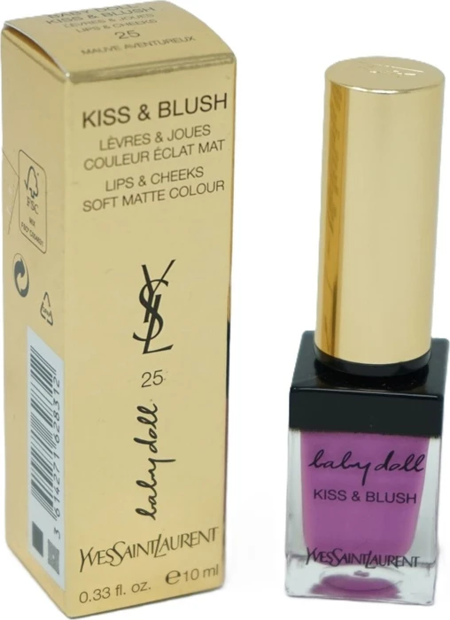 Yves Saint Laurent Baby Doll Kiss & Blush Lipgloss 25 Mauve Aventureux, 10ml