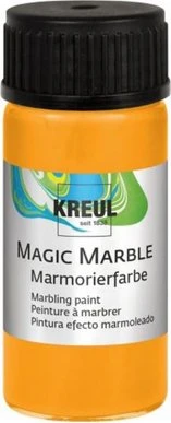 Kreul Magic Marble Marmorierfarbe, neonorange, 20ml
