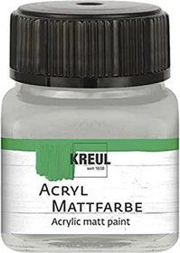Kreul Acryl Mattfarbe, silber, 20ml