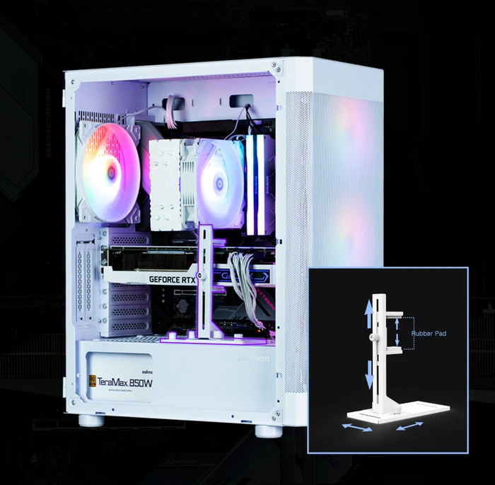 Zalman i4 TG White, Glasfenster
