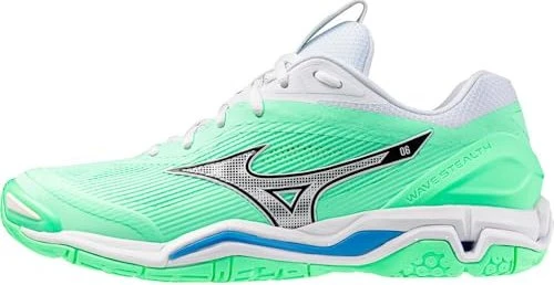 Mizuno Wave Stealth 6 Handballschuhe neo mint/black/frontier blue