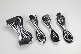Phanteks Verlängerungskabel Kit für Netzteile, schwarz/weiß, 500mm