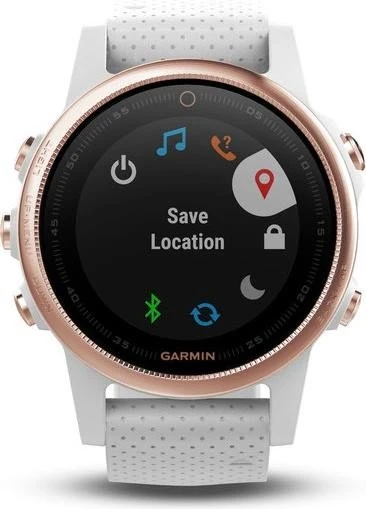 Garmin Fenix 5S Sapphire rosegold mit Silikonarmband