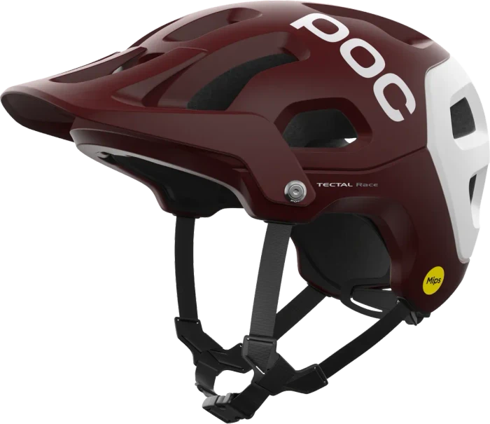 POC Tectal Race MIPS Helm garnet red/hydrogen white matt