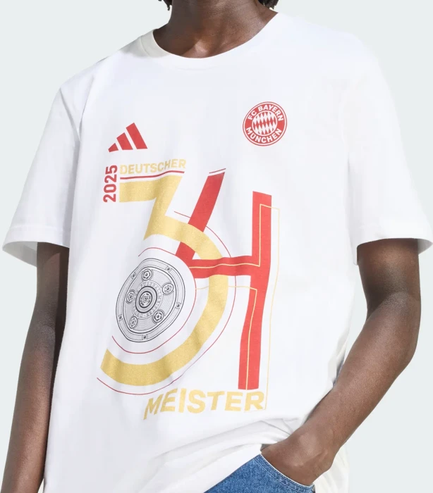 adidas FC Bayern München Championship Winner 2025 Shirt kurzarm (Herren)