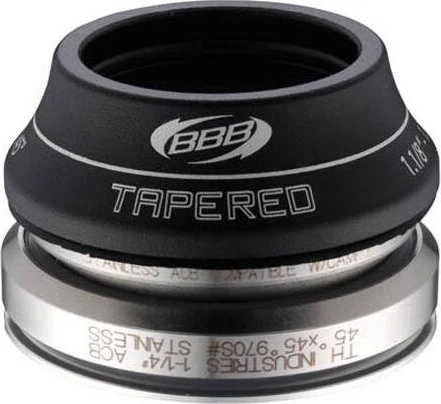 BBB 1 1/8" - 1 1/4" tapered Steuersatz komplett