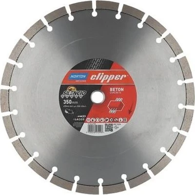 Norton Clipper Extreme Beton Silencio Diamanttrennscheibe, 350x3.1x20mm, 1 Stück
