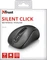 Trust Zelo Silent Click Wireless Mouse schwarz/grau, USB Vorschaubild