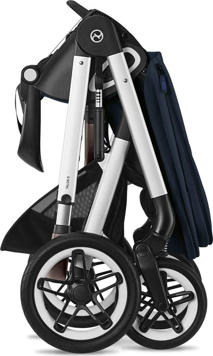 Cybex Talos S Lux Silver Frame ocean blue