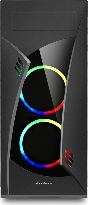 Sharkoon Night Shark RGB, Lüfter LED RGB, Glasfenster