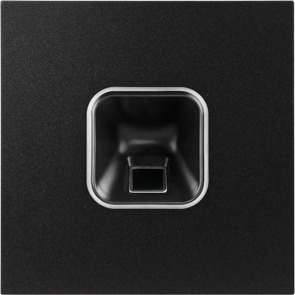 ekey sLine Fingerprintset für Gira 106, inkl. Controller REG, schwarz matt, Fingerprint-Reader