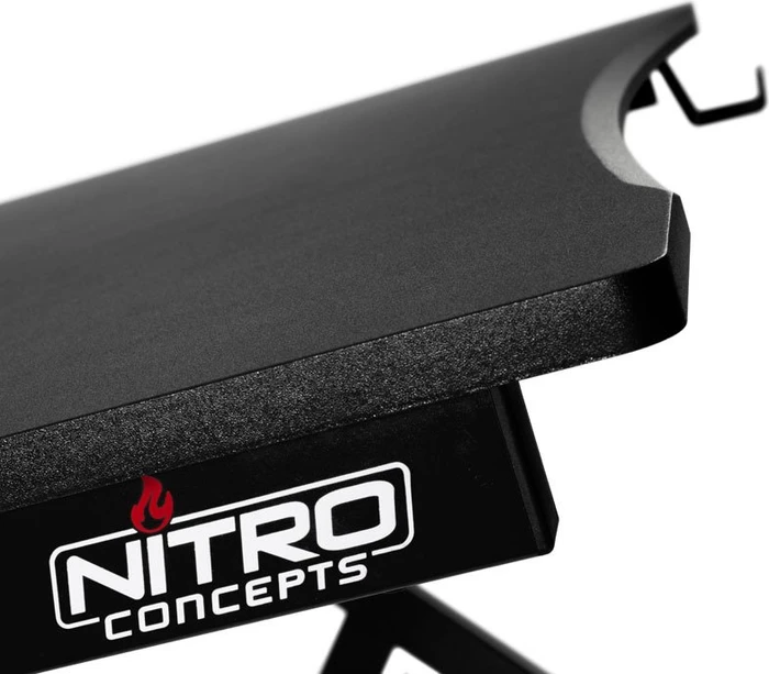 Nitro Concepts D12 Schreibtisch 116x76cm schwarz/schwarz