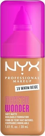 NYX Make 'EM Wonder Soft Matte Foundation 19 warm beige, 30ml