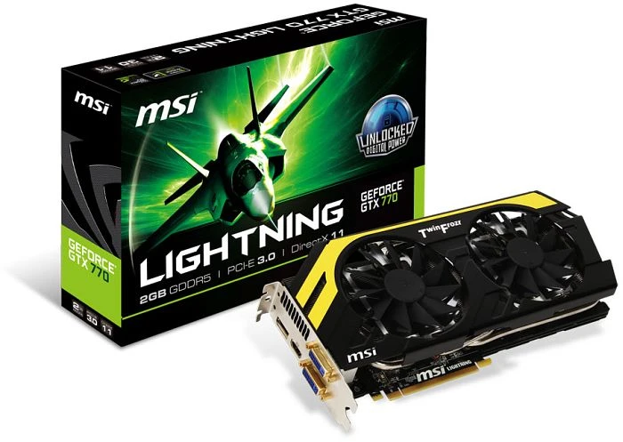 MSI GeForce GTX 770, N770 Lightning, 2GB GDDR5, 2x DVI, HDMI, DP