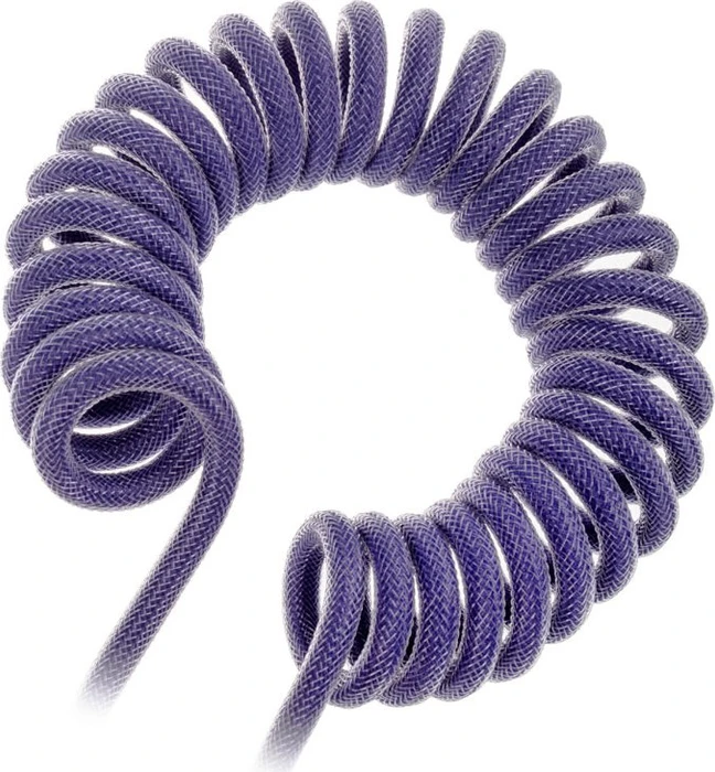 Ducky Premicord Spiralkabel USB-C auf USB-A, Tastaturkabel (Spiral-Textilkabel), 1.8m, Horizon