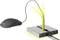 Xtrfy B1 Mouse Bungee mit 4-port USB Hub, Mauskabelhalterung, gelb/silber Vorschaubild