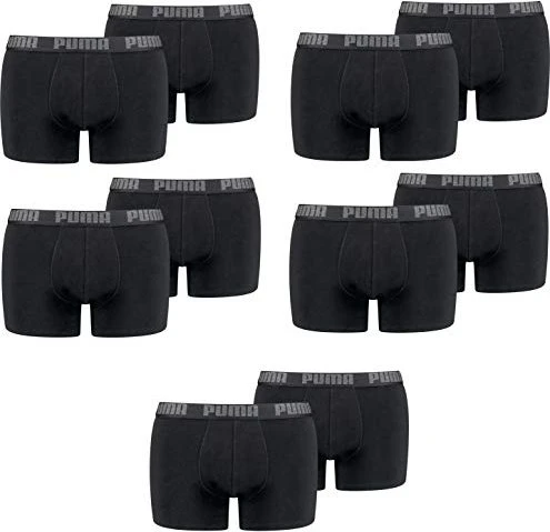 Puma Basic 10er Boxer Briefs schwarz (Herren)