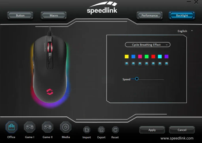 Speedlink Taurox Gaming Mouse schwarz, USB