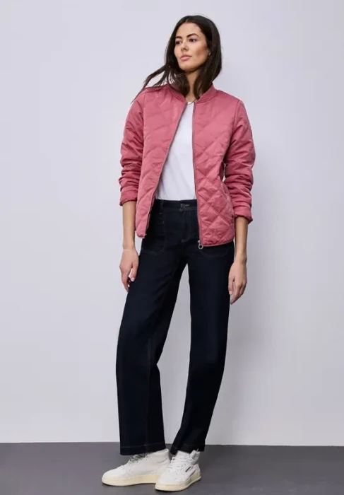 Street One Jacke mit abnehmbarer Kapuze Funktionsjacke desert berry (Damen)